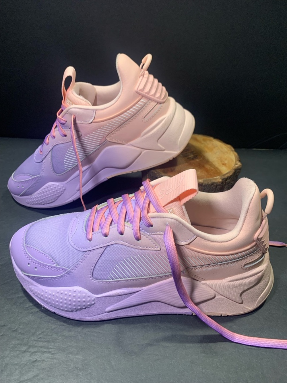 PUMA RS-X  Women’s Dust Rose Vivid Purple Sneakers Shoe Size- 8